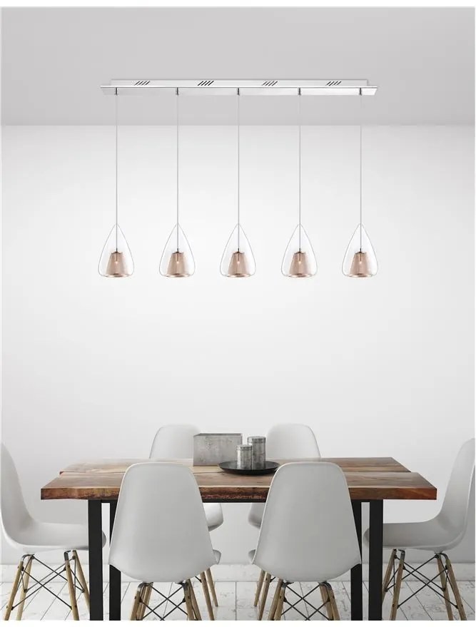 Lustra design modern decorativ Hugo 5L NVL-1600200505