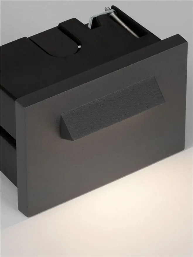 Spot incastrabil exterior LED 3000K, IP65 RECTO gri inchis