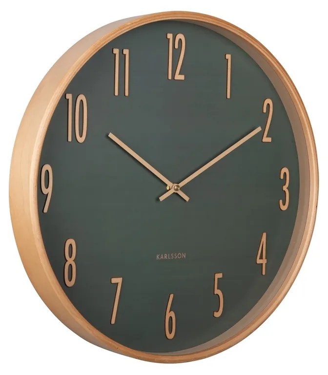 Karlsson 5996GR ceas de perete cu design verde,diametru 40 cm