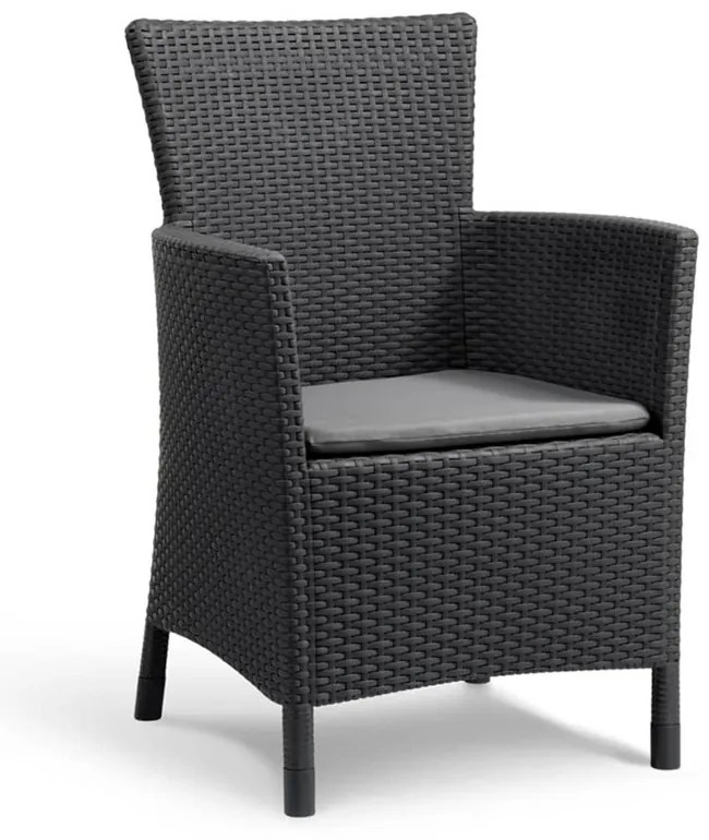 Set mobilier de grădină Iowa Balcon cu masă Luzon, grafit