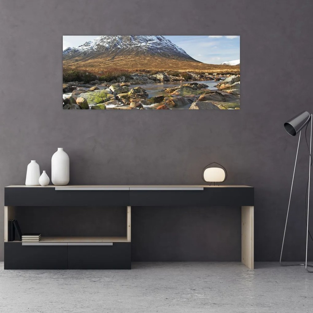 Tablou - Munte cu râu (120x50 cm)