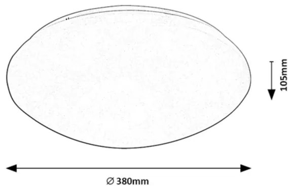Plafonieră LED cu senzor LUCAS LED/24W/230V IP44 4000K Rabalux 71134