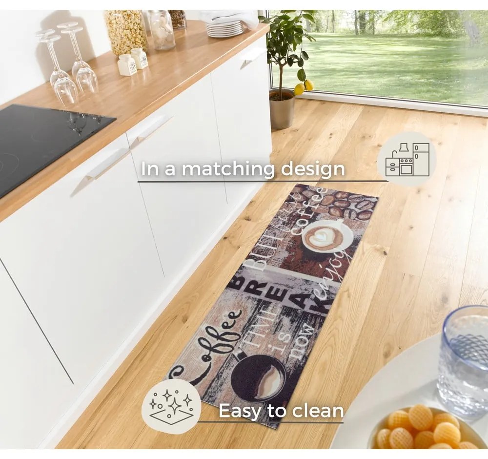 Covor maro de tip traversă 50x150 cm Enjoy Coffee Break – Hanse Home