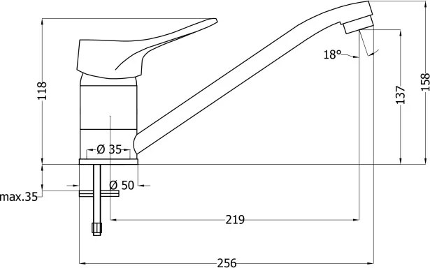 Vero Baterie pentru bucătărie Finisaj: Crom BOW_060M