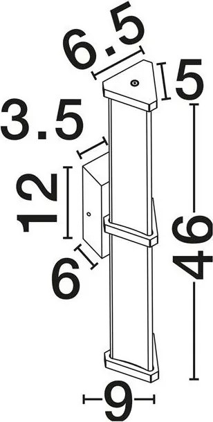 Aplica de perete LED 2700K PHEME nickel satinat