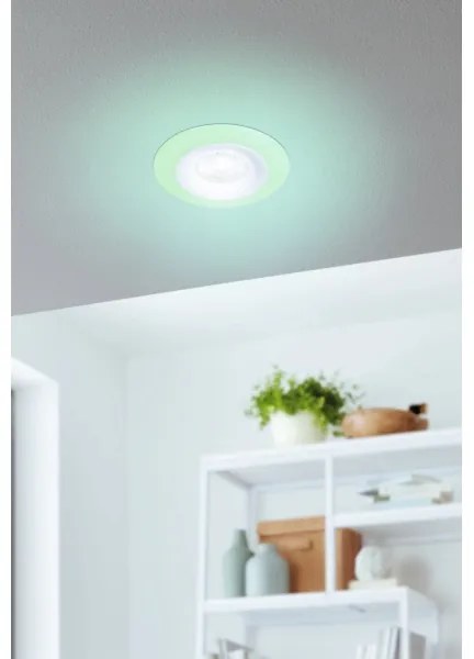 Eglo 901117 - Lampă de baie CALONGE, set 3 LED-uri RGB, dimabilă, 3,8W/230V, IP44 + telecomandă