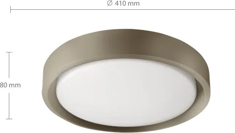 Brilagi - Corp de iluminat LED reglabil MATTEO, 48W, 230V, 3000-6500K, Ø 41 cm, taupe, cu telecomandă