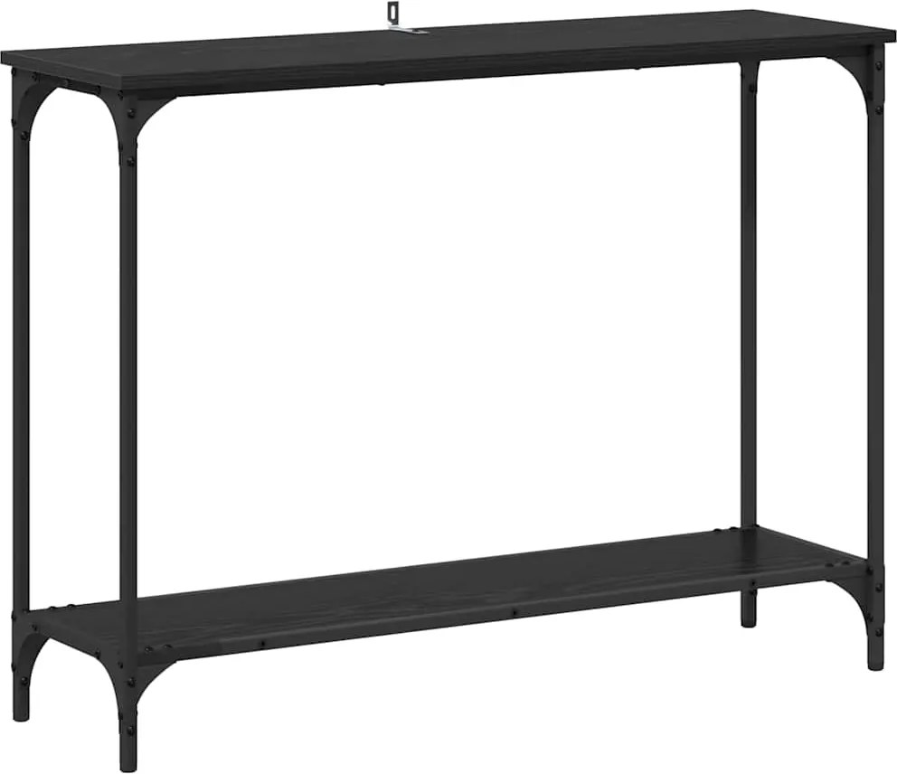 vidaXL Masă de consolă Stejar negru 101 x 30.5 x 75 cm Lemn compozit