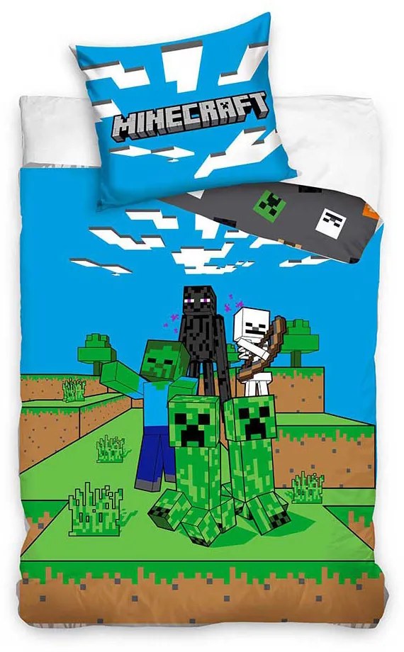 Minecraft Ambush lenjerie de pat 140×200cm, 70×90 cm