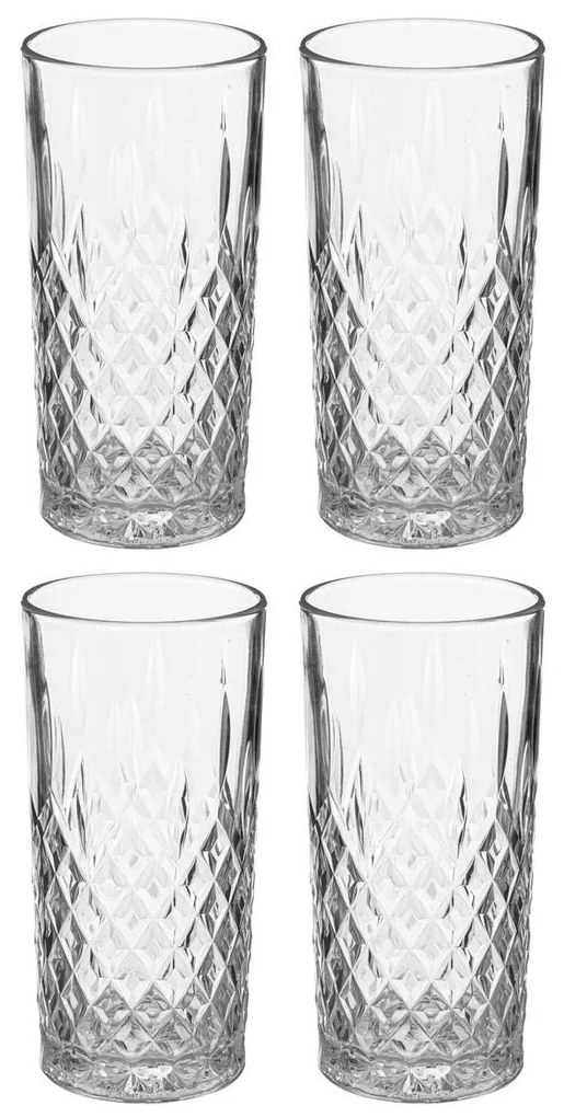 Set 4 pahare tumbler CHARLES, 300 ml