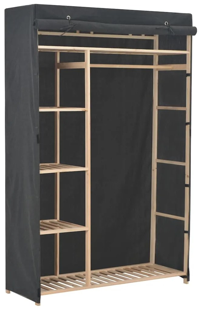 vidaXL Șifonier, gri, 110x40x170 cm, textil