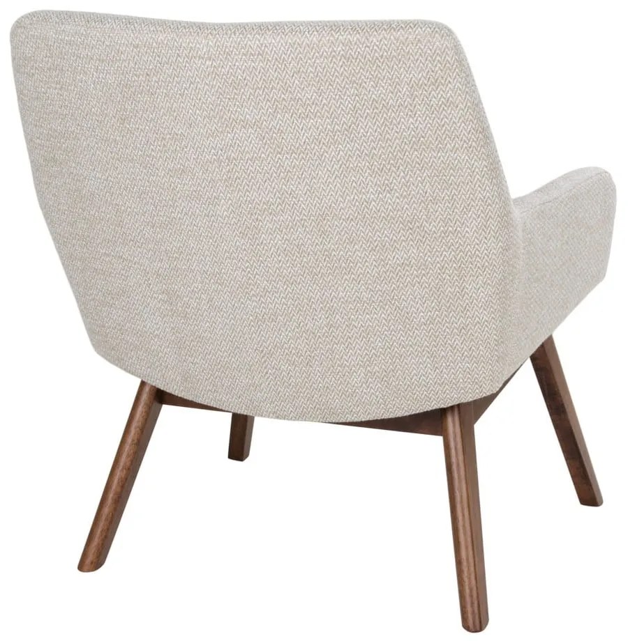 Fotoliu din lemn de nuc House Nordic London, maro bej