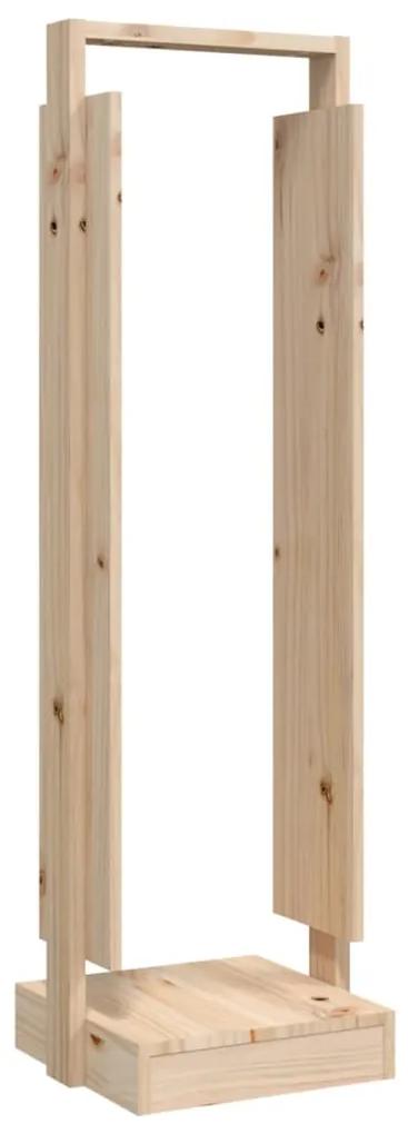 Suport pentru busteni, 33,5x30x110 cm, lemn masiv pin Maro