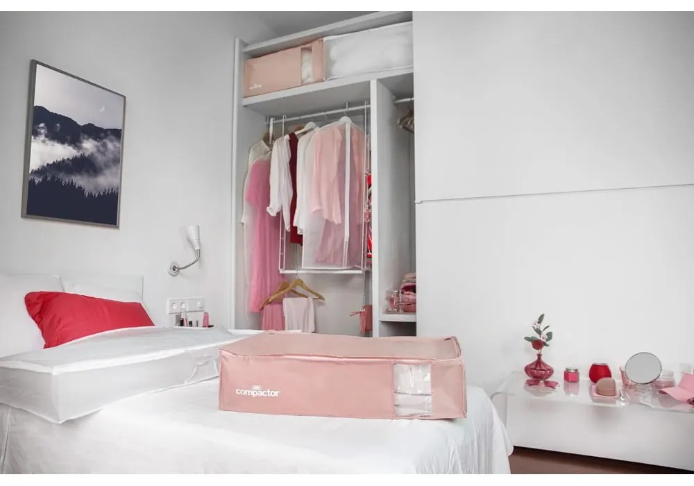 Cutie de depozitare pentru haine din material textil Milky – Compactor