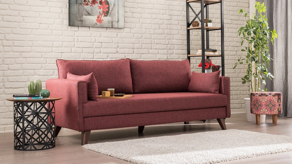 Canapea trei locuri Bellina (bordo). 1062634