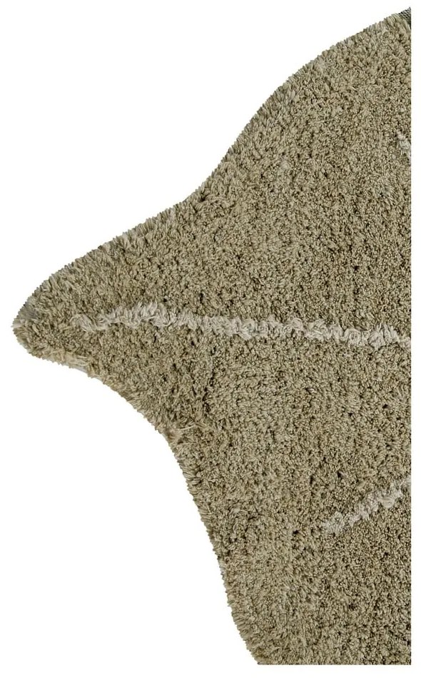 Covor pentru copii kaki lavabil/țesut manual din bumbac 120x180 cm Monstera Olive – Lorena Canals