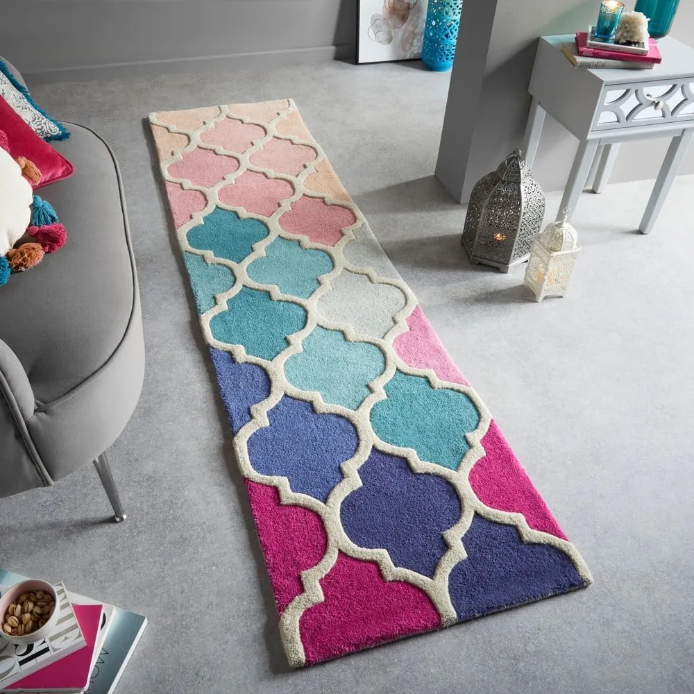 Covor tip traversă din lână Flair Rugs Rosella, 60 x 230 cm