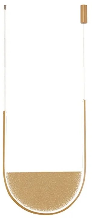 Lustra design modern LED DECO auriu/ sampanie