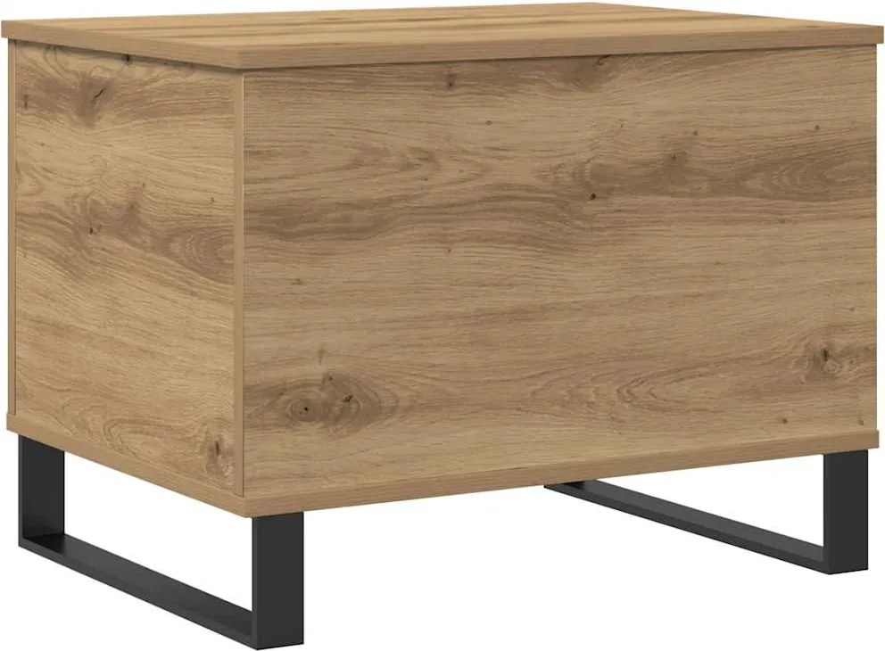 vidaXL Măsuță de cafea stejar artizanal, 60x44,5x45 cm, lemn prelucrat