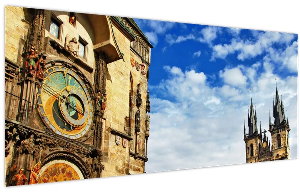 Tablou - Ceasul astronomic din Praga (120x50 cm)