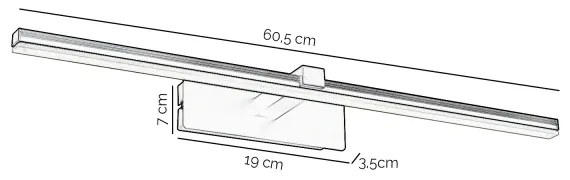Aplică LED pentru tablouri ONLI FRED LED/14W/230V 4000K negru