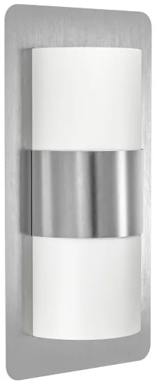 Eglo 98085 - Iluminat exterior CISTIERNA 2xE27/10W/230V IP44 crom mat