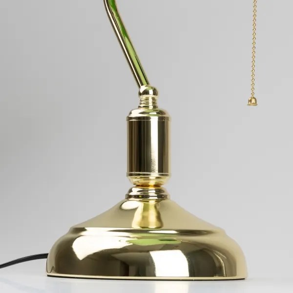 Brilagi - Lampă de birou BANK OFFICE 1xE27/60W/230V auriu/verde