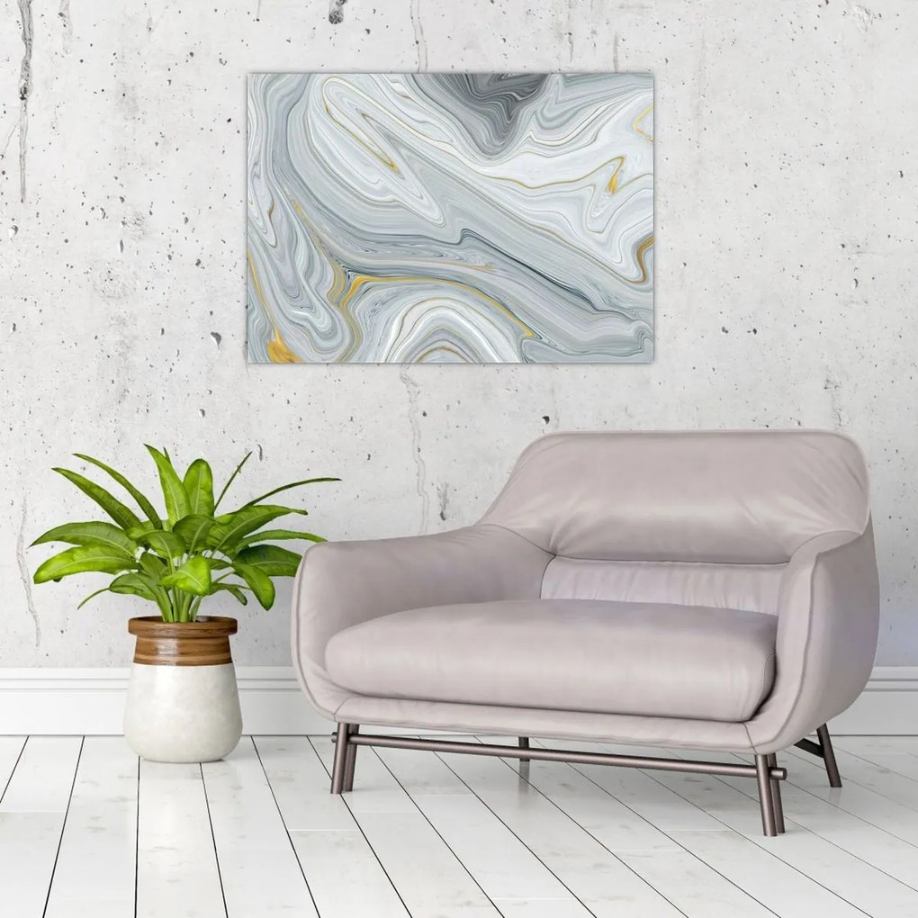 Tablou pe sticlă - Abstracție (70x50 cm)