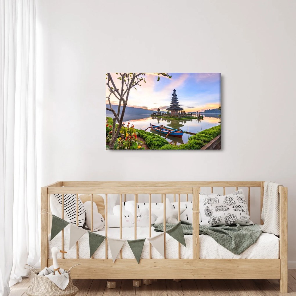 Tablou - Templul Pura Bratan (90x60 cm)