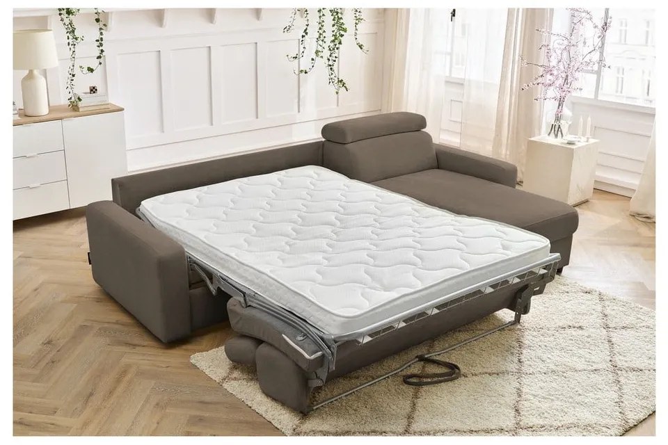 Colțar maro extensibil (cu colț variabil) Monaco – Bobochic Paris