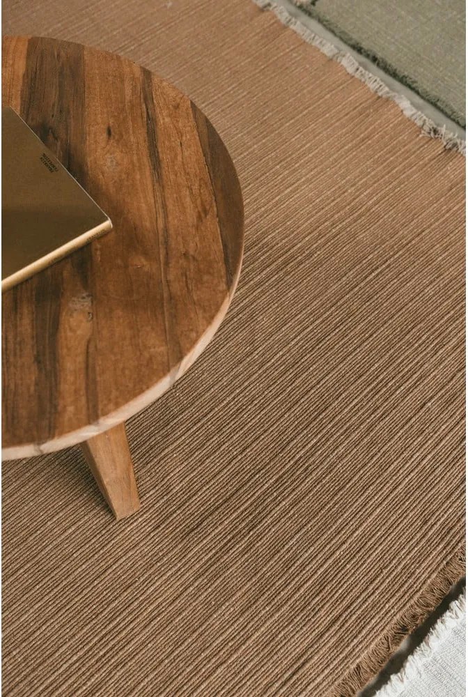 Covor galben ocru țesut manual din bumbac 170x240 cm Handloom – Lorena Canals