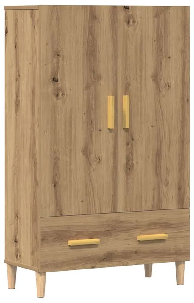 vidaXL Dulap înalt, Stejar artizanal, 70x31x115 cm, lemn compozit