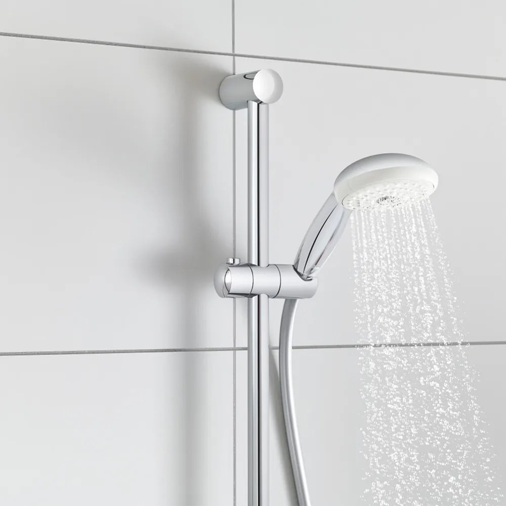 Set de dus cu bara 60 cm Grohe Tempesta 100 crom lucios 4 tipuri de jet