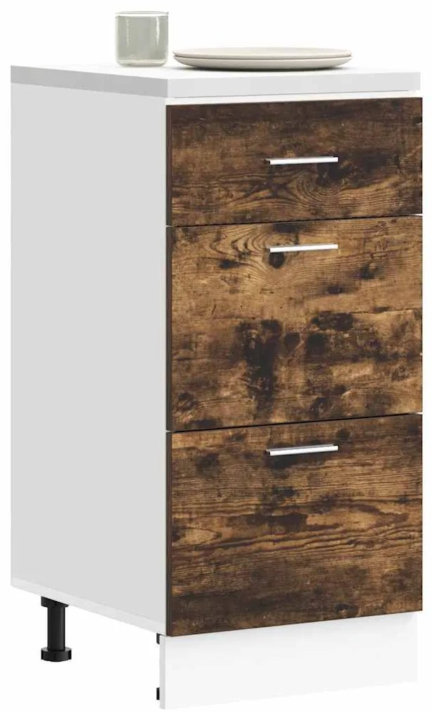 vidaXL Dulap inferior “Lyon” stejar afumat 40x46x81,5 cm