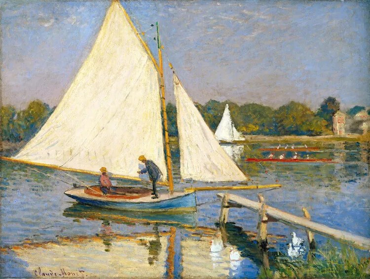 Reproducere Les canotiers à Argenteuil, Claude Monet