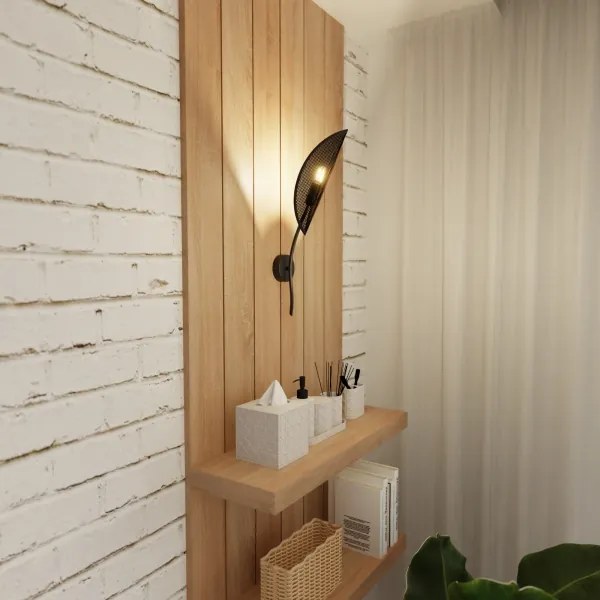 Aplică LOTUS 1xE14/10W/230V negru/auriu