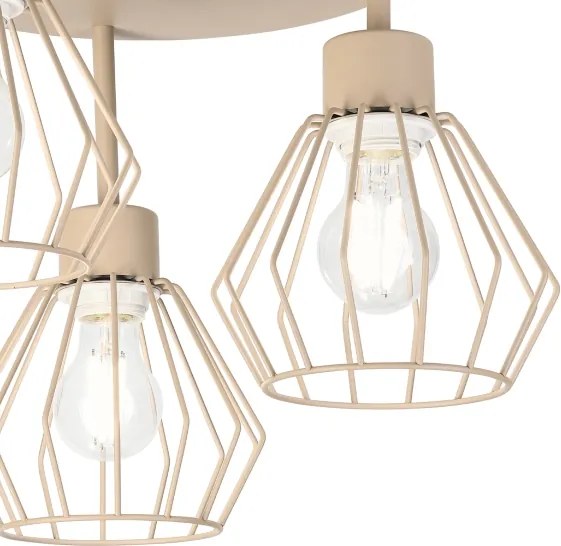 Plafonieră aplicată AUDREY 3xE27/15W/230V bej