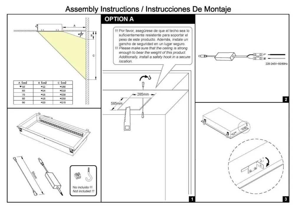 Panou incastrabil LED efect vizual luminator cer albastru BLUE SKY 60x30cm
