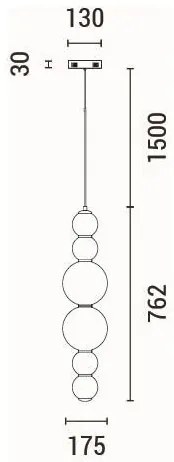 Lustră LED pe cablu LED/24W/230V 3000K