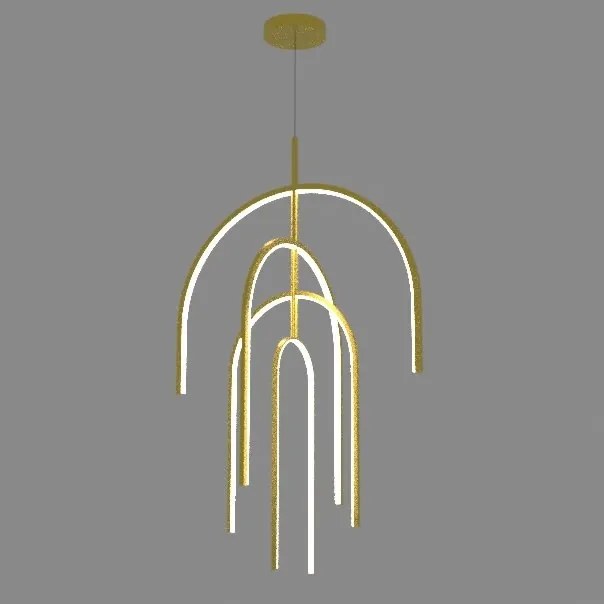 Lustra LED design modern Lora auriu