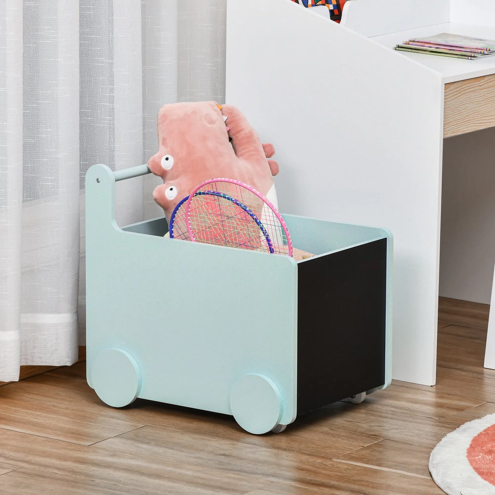 HomCom cutie jucarii, multifunctionala, cu roti, 47x35x45.5cm | AOSOM RO