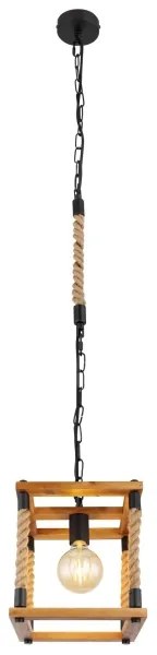 Lustră pe cablu Globo 15691H VERNON 1xE27/60W/230V