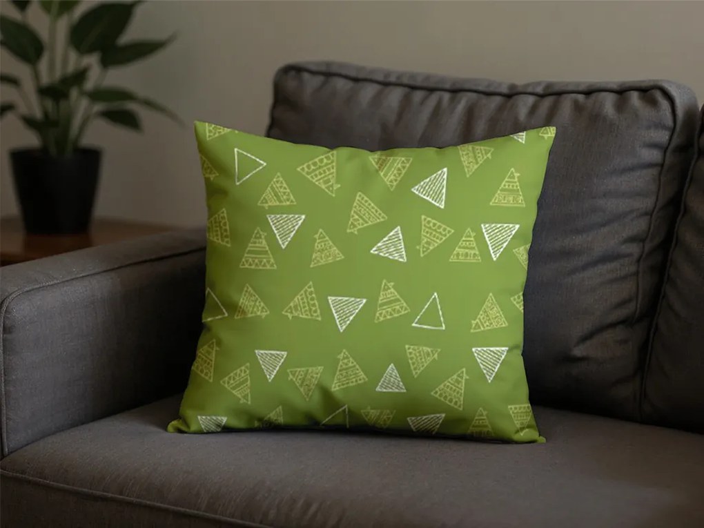 Husa pentru perna din microfibra TREVA 45x45 cm, verde