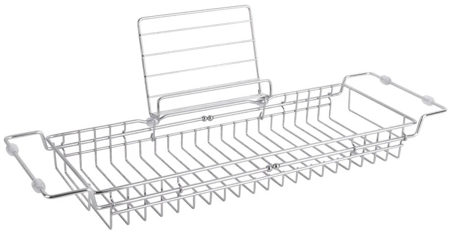 Suport reglabil din metal pentru cadă PT LIVING Tub, 61 - 86 cm, argintiu