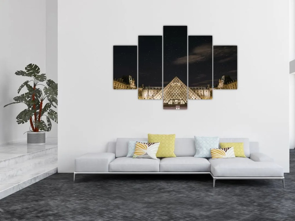 Tablou - Louvre nocturn (150x105 cm)