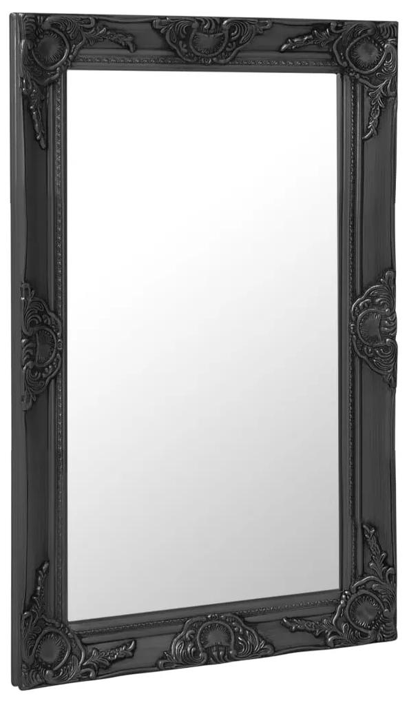 Oglinda de perete in stil baroc, negru, 50 x 80 cm 1, Negru, 50 x 80 cm