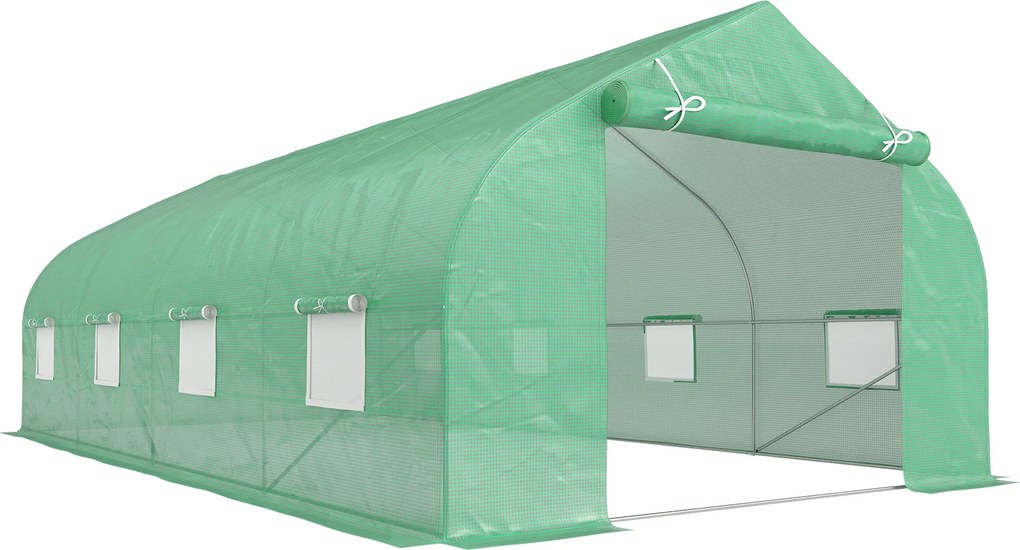 Outsunny Sera Gradina Verde Pentru Legume 6x3x2 | Aosom Romania