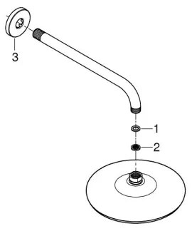 GROHE TEMPESTA 210 – cap de duș 286 mm, crom lucios (26412000)
