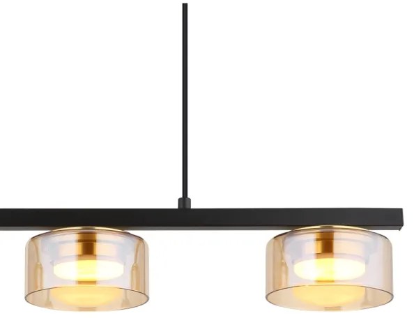 Lustră LED pe cablu Globo 16055-3HG HIGGINS 3xGX53/6W/230V fumuriu/maro