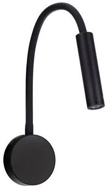 Aplica cu reader LED cu brat flexibil IP44 SONICA negru